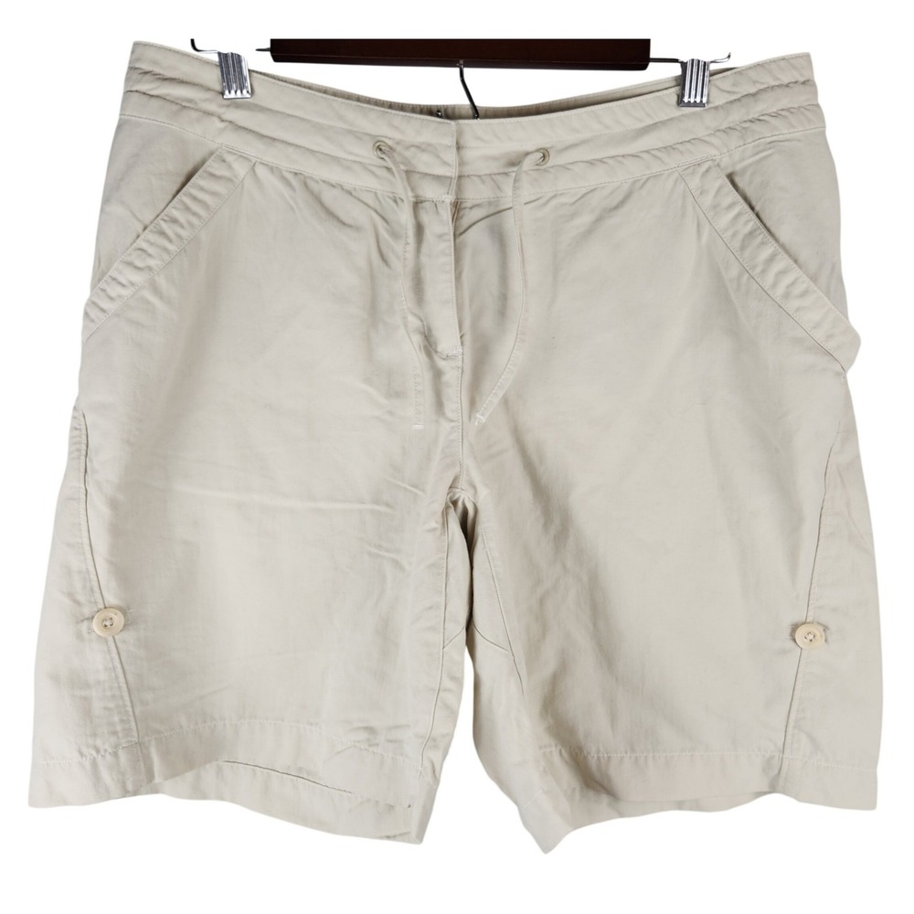 Merrell Opti-Wick Hiking Shorts Womens 10 Tan Nylon UPF 50 Outdoor Cargo Khaki